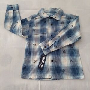 NWT Button Down Plaid Shirt